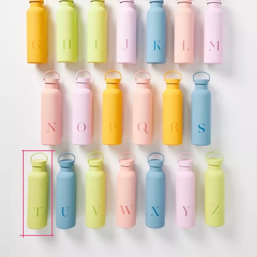 Monogram Water Bottle - T